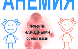 Лечение анемии народными средствами