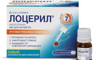 Лоцерил от грибка ногтей. Отзывы, цена препарата и главные преимущества