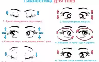 Упражнения для глаз: гимнастика для улучшения зрения