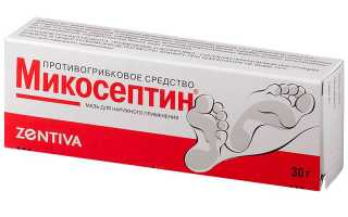 Микосептин мазь: инструкция по применению средства, отзывы и цена. Есть ли аналоги дешевле?