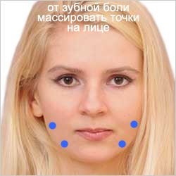 на лице